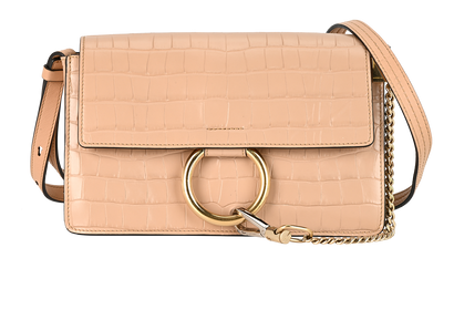 Faye Crossbody, &pound;320, Handbags, Nude, Leather, Front view